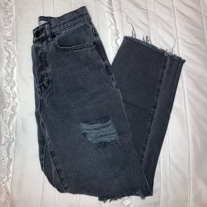 pacsun distressed mom jeans high waisted 23 xs